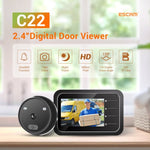 ESCAM C22 2.4 inch Screen Digital Door Viewer, Support Night Vision, TF Card, Take Photos and Video - Trustpick