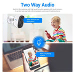 ESCAM G14 Rechargeable 1080P Full HD AI Recognition Infrared Night Vision WiFi Camera - Trustpick