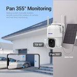 ESCAM G24 3MP WiFi Smart Night Vision Two - way Voice Intercom Solar Camera Support Full HD AI Recognition PIR Alarm - Trustpick