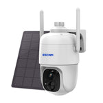 ESCAM G24 3MP WiFi Smart Night Vision Two - way Voice Intercom Solar Camera Support Full HD AI Recognition PIR Alarm - Trustpick