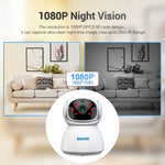 ESCAM PT201 HD 1080P Dual - band WiFi IP Camera, Support Night Vision / Motion Detection / Auto Tracking / TF Card / Two - way Audio, EU Plug - Trustpick