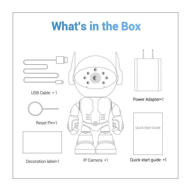 ESCAM PT205 5G WiFi Smart Robot Wireless AI Automatic Tracking Camera, Two Way Audio / Night Nersion - Trustpick