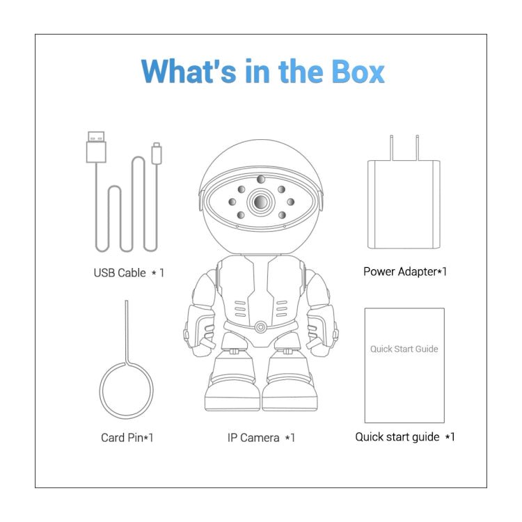 ESCAM PT205 HD 1080P Robot WiFi IP Camera, Support Motion Detection / Night Vision, IR Distance: 10m, EU Plug - Trustpick