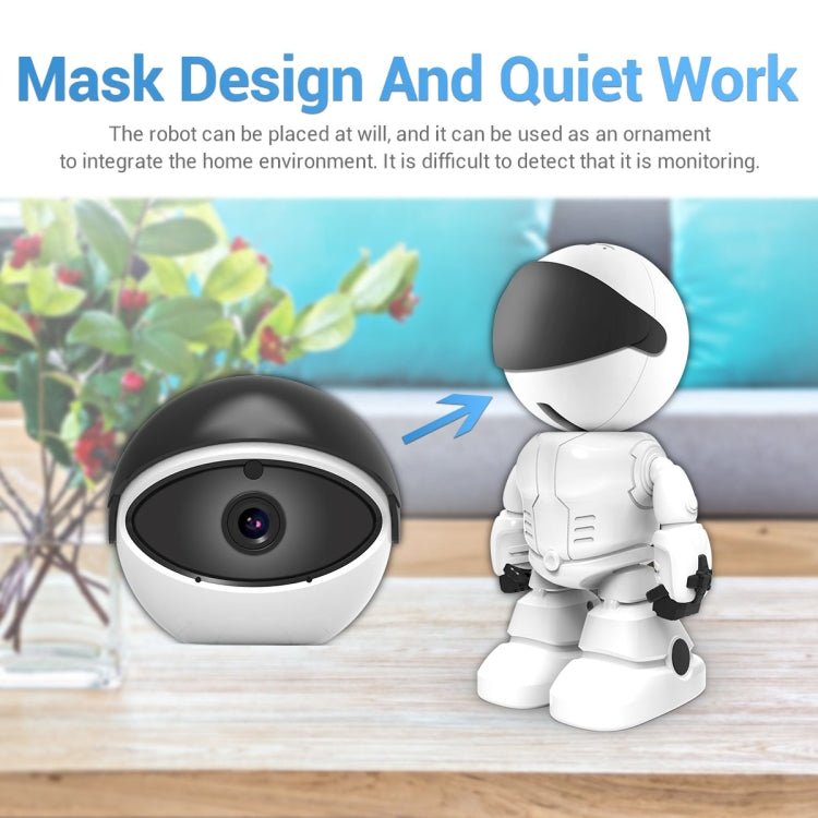 ESCAM PT205 HD 1080P Robot WiFi IP Camera, Support Motion Detection / Night Vision, IR Distance: 10m, EU Plug - Trustpick