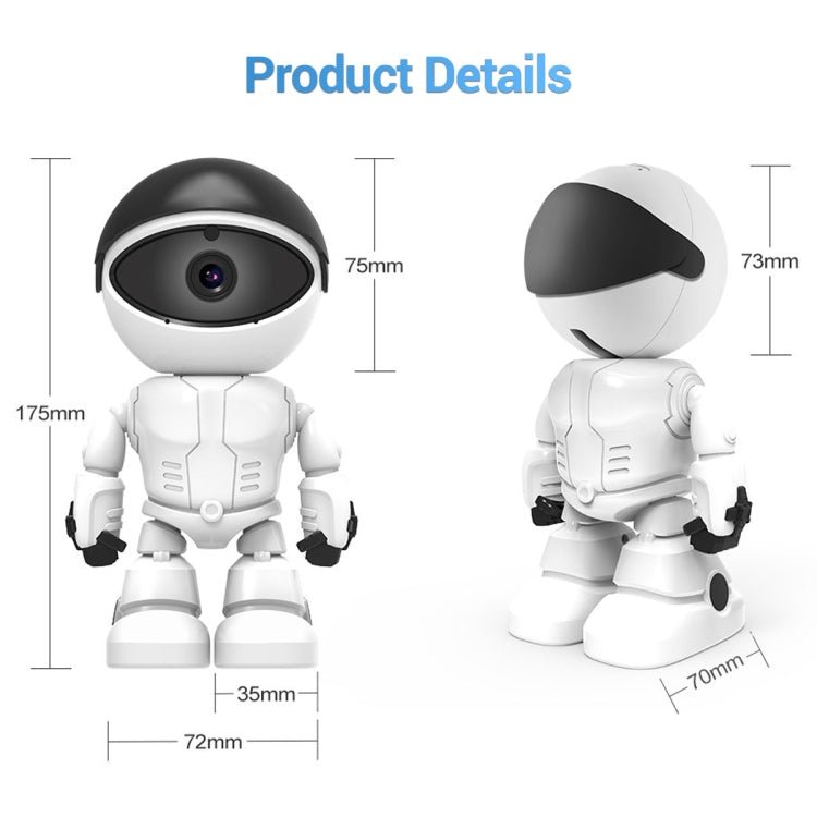 ESCAM PT205 HD 1080P Robot WiFi IP Camera, Support Motion Detection / Night Vision, IR Distance: 10m, US Plug - Trustpick