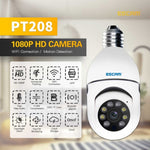 ESCAM PT208 1080P HD Light Bulb WiFi Camera, Support Motion Detection, Two - way Audio, Night Vision, TF Card - Trustpick