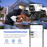 ESCAM PT223 3x4MP HD Motion Detection WiFi Three - screen PTZ IP Camera - Trustpick