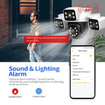 ESCAM PT223 3x4MP HD Motion Detection WiFi Three - screen PTZ IP Camera - Trustpick