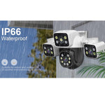 ESCAM PT223 3x4MP HD Motion Detection WiFi Three - screen PTZ IP Camera - Trustpick