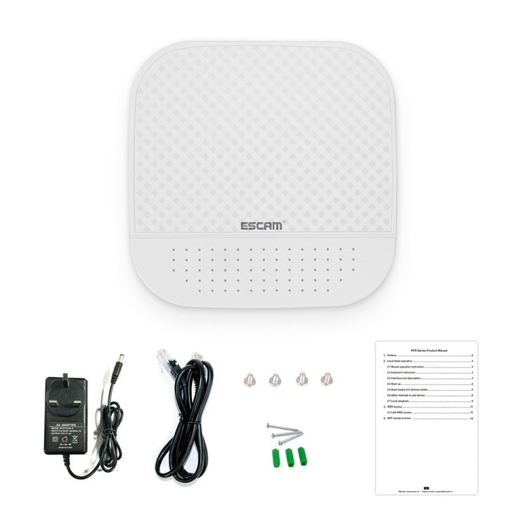 ESCAM PVR204 1080P 4CH+2CH ONVIF NVR Digital Video Recorder with 2CH Cloud Channel for IP Camera System - Trustpick