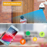 ESCAM Q5068 H.265 5MP Pan / Tilt / 4X Zoom WiFi Waterproof IP Camera, Support ONVIF Two Way Talk & Night Vision, AU Plug - Trustpick