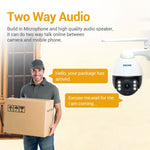 ESCAM Q5068 H.265 5MP Pan / Tilt / 4X Zoom WiFi Waterproof IP Camera, Support ONVIF Two Way Talk & Night Vision, AU Plug - Trustpick