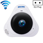 ESCAM Q8 960P 360 Degrees Fisheye Lens 1.3MP WiFi IP Camera, Support Motion Detection / Night Vision, IR Distance: 5 - 10m, AU Plug - Trustpick