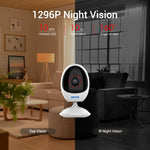 ESCAM QF006 3MP 1296P HD Indoor Wireless PTZ IP Camera IR Night Vision AI Humanoid Detection Home Security CCTV Monitor - Trustpick