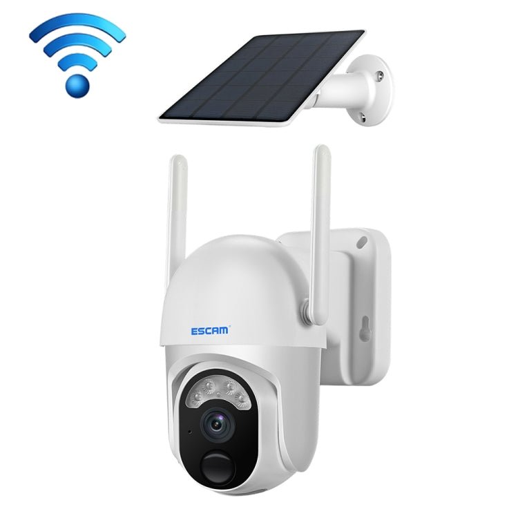ESCAM QF103 3MP Cloud Storage PT WIFI PIR Alarm IP Camera with Solar Panel Battery Support Full Color Night Vision & Two Way Audio - Trustpick