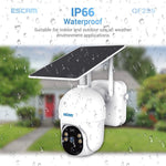 ESCAM QF255 2.0 Million Pixels 1080P HD WiFi Solar Camera, Support Two - way Voice & PIR Motion Detection & Night Vision & TF Card - Trustpick