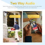 ESCAM QF280 HD 1080P IP66 Waterproof WiFi Solar Panel PT IP Camera without Battery, Support Night Vision / Motion Detection / TF Card / Two Way Audio - Trustpick