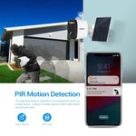 ESCAM QF370 3MP Cloud Storage PT WIFI Solar Panel IP Camera with PIR Alarm Support Night Vision & Two Way Audio - Trustpick