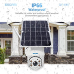 ESCAM QF480 EU Version HD 1080P IP66 Waterproof 4G Solar Panel PT IP Camera without Battery, Support Night Vision / Motion Detection / TF Card / Two Way Audio - Trustpick