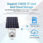 ESCAM QF480 US Version HD 1080P IP66 Waterproof 4G Solar Panel PT IP Camera with Battery, Support Night Vision / Motion Detection / TF Card / Two Way Audio - Trustpick