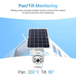 ESCAM QF480 US Version HD 1080P IP66 Waterproof 4G Solar Panel PT IP Camera with Battery, Support Night Vision / Motion Detection / TF Card / Two Way Audio - Trustpick