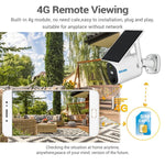 ESCAM QF490 HD 1080P 4G 3.8W Solar Panel IP Camera, EU Version - Trustpick