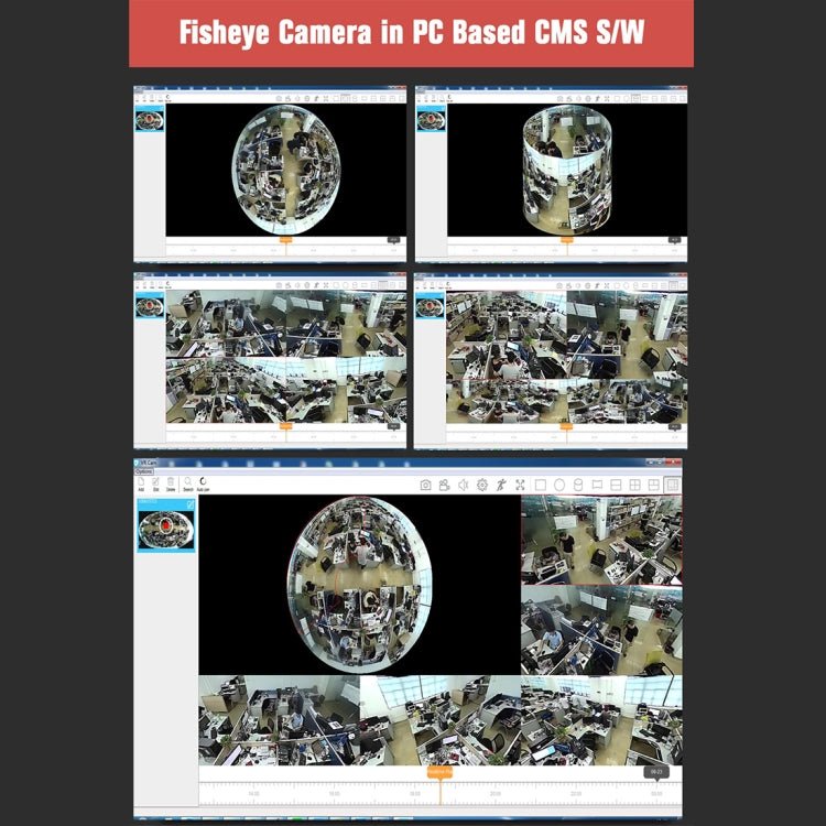 ESCAM Shark QP180 960P 360 Degrees Fisheye Lens 1.3MP WiFi IP Camera, Support Motion Detection / Night Vision, IR Distance: 10m - Trustpick