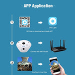 ESCAM Shark QP180 960P 360 Degrees Fisheye Lens 1.3MP WiFi IP Camera, Support Motion Detection / Night Vision, IR Distance: 10m - Trustpick