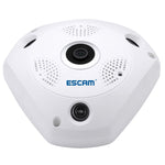 ESCAM Shark QP180 960P 360 Degrees Fisheye Lens 1.3MP WiFi IP Camera, Support Motion Detection / Night Vision, IR Distance: 10m - Trustpick