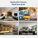 ESCAM Shark QP180 960P 360 Degrees Fisheye Lens 1.3MP WiFi IP Camera, Support Motion Detection / Night Vision, IR Distance: 10m - Trustpick