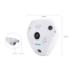 ESCAM Shark QP180 960P 360 Degrees Fisheye Lens 1.3MP WiFi IP Camera, Support Motion Detection / Night Vision, IR Distance: 10m - Trustpick