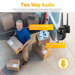 ESCAM WNK610 3.0 Million Pixels Wireless Dome IP Camera, Support Motion Detection & Two - way Audio & Full - color Night Vision & TF Card, EU Plug - Trustpick