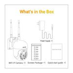 ESCAM WNK610 3.0 Million Pixels Wireless Dome IP Camera, Support Motion Detection & Two - way Audio & Full - color Night Vision & TF Card, EU Plug - Trustpick