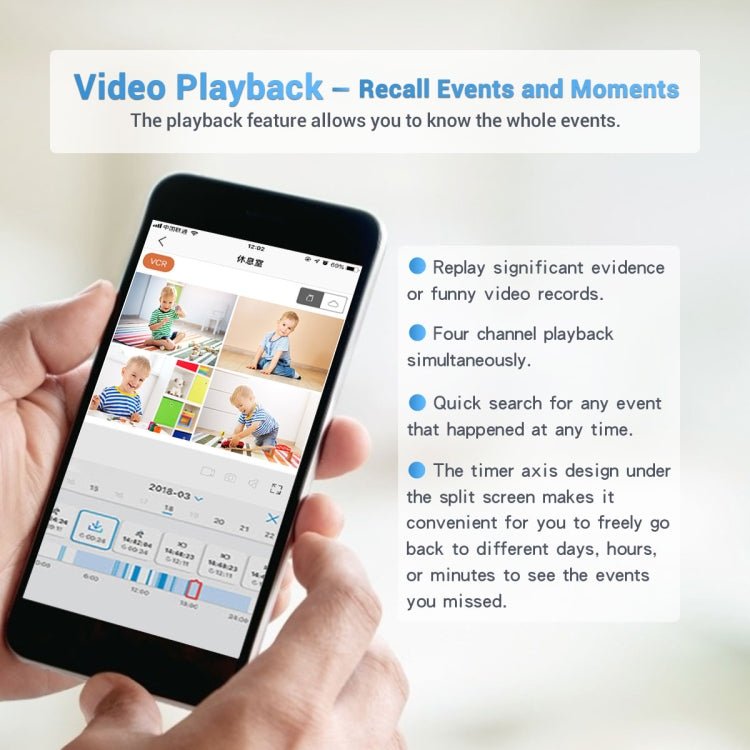 ESCAM WNK618 3.0 Million Pixels 8 - channel Wireless Dome Camera HD NVR Security System, Support Motion Detection & Two - way Audio & Full - color Night Vision & TF Card, EU Plug - Trustpick