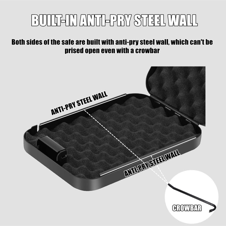 Fingerprint / Password Metal Anti - theft Car Safety Box Valuables Storage Safety Box - Trustpick