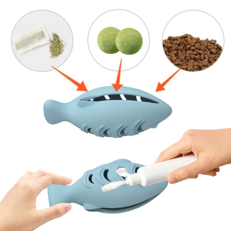 Fish Shape Silicone Cat Toy - Trustpick