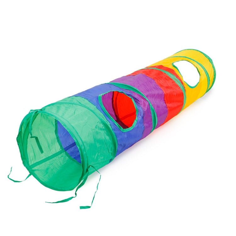 Foldable Cat Channel Rolling Dragon Environmental Protection Puzzle Pet Toy Rainbow Cat Tunnel - Trustpick