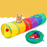 Foldable Cat Channel Rolling Dragon Environmental Protection Puzzle Pet Toy Rainbow Cat Tunnel - Trustpick