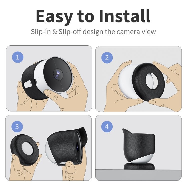 For Google Nest Camera Outdoor Silicone Water - Resistant Protective Cover - Trustpick