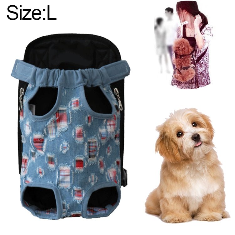 Front Pet Carrier Dog Backpack Bag, Size：L - Trustpick