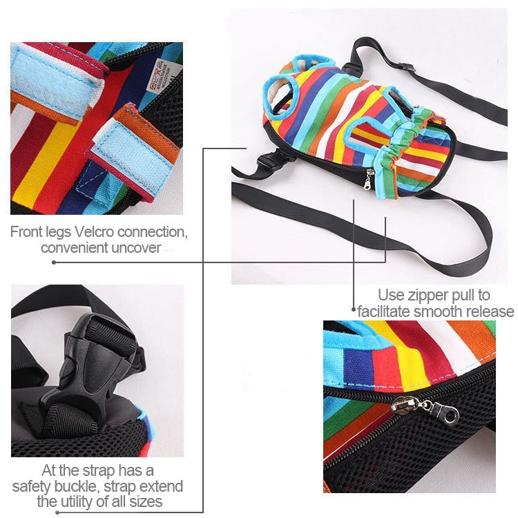 Front Pet Carrier Dog Backpack Bag, Size：L - Trustpick