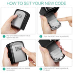 G9 4 - digit Password Aluminum Alloy Key Storage Box - Trustpick