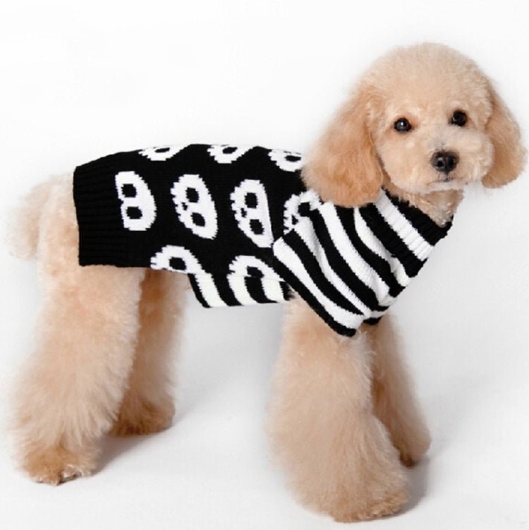 Halloween Skull Pet Sweater Cat & Dog Costume - Trustpick