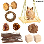 Hamster Toy Pet Rabbit Guinea Pig Parrot Play Grinding Wood Toys - Trustpick