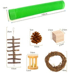 Hamster Toy Pet Rabbit Guinea Pig Parrot Play Grinding Wood Toys - Trustpick