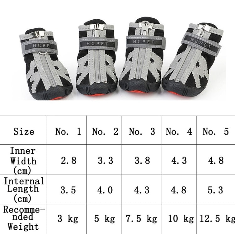 HCPET A1703 Pet Non - Slip Wear - Resistant Shoes Puppy Feet Cover - Trustpick