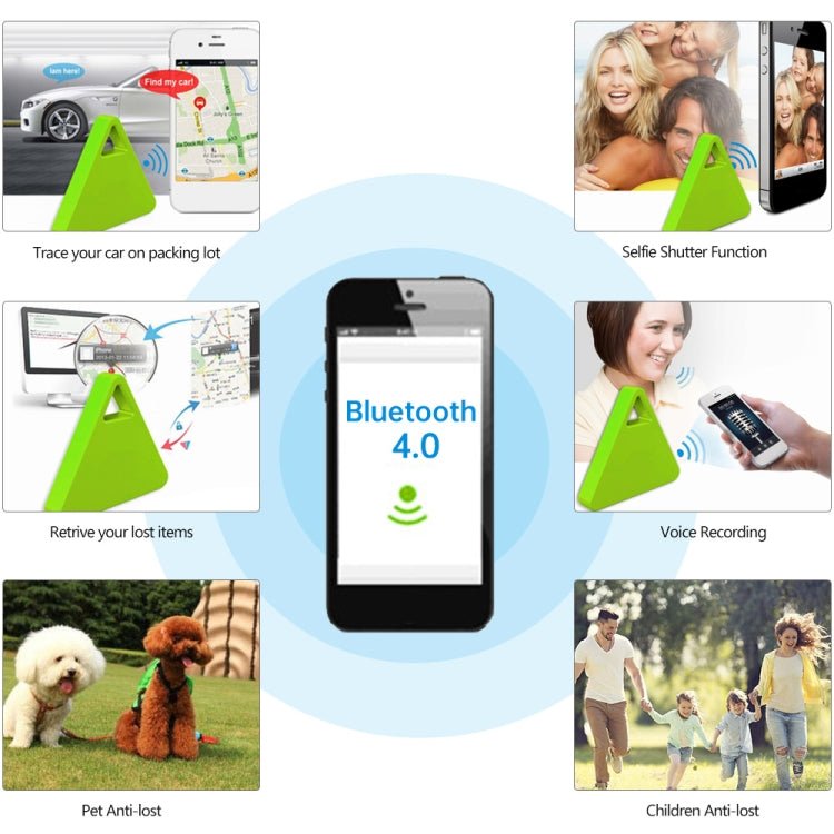 HCX003 Triangle Two - way Smart Bluetooth Anti - lost Keychain Finder - Trustpick