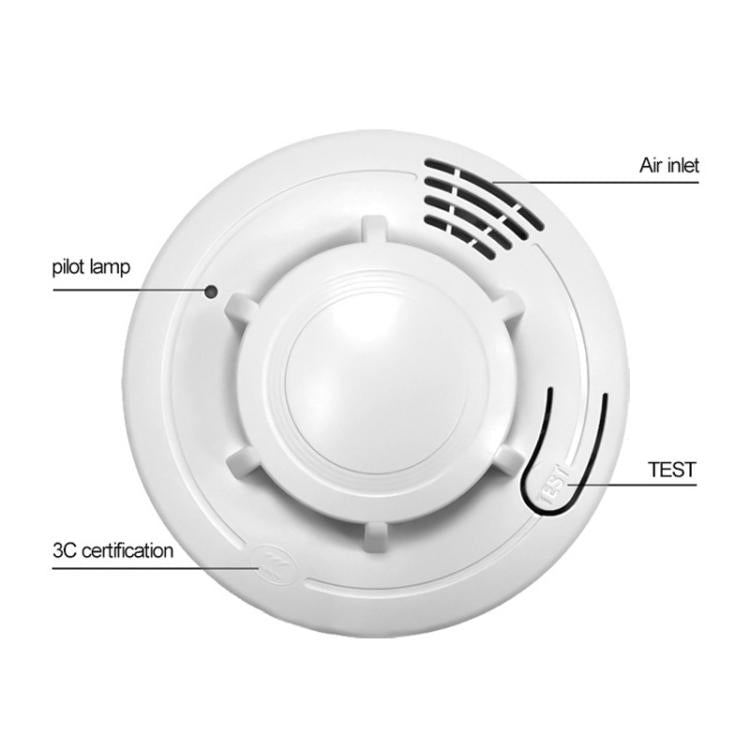 HD - 001 Smoke Alarm Home Fire Domestic Fire Detector Fire Sound And Light Alarm - Trustpick