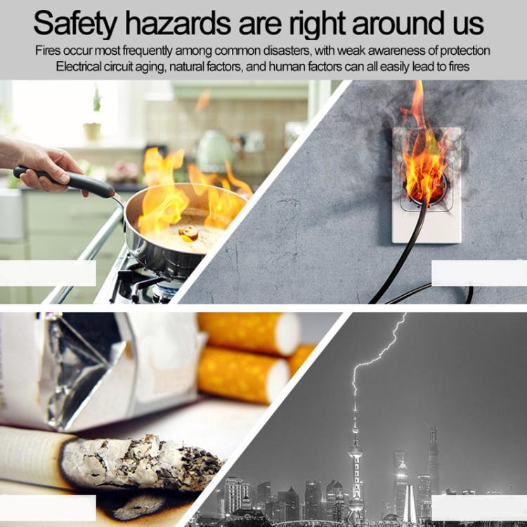 HD - 001 Smoke Alarm Home Fire Domestic Fire Detector Fire Sound And Light Alarm - Trustpick