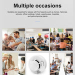 HD - 001 Smoke Alarm Home Fire Domestic Fire Detector Fire Sound And Light Alarm - Trustpick